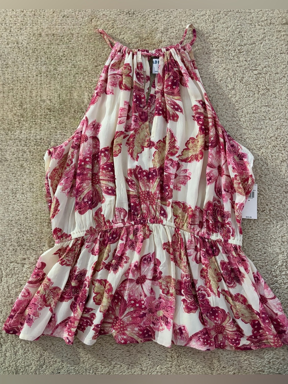 NWT Old Navy sleeveless swing peplum tank